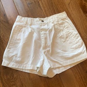 White Polysar shorts